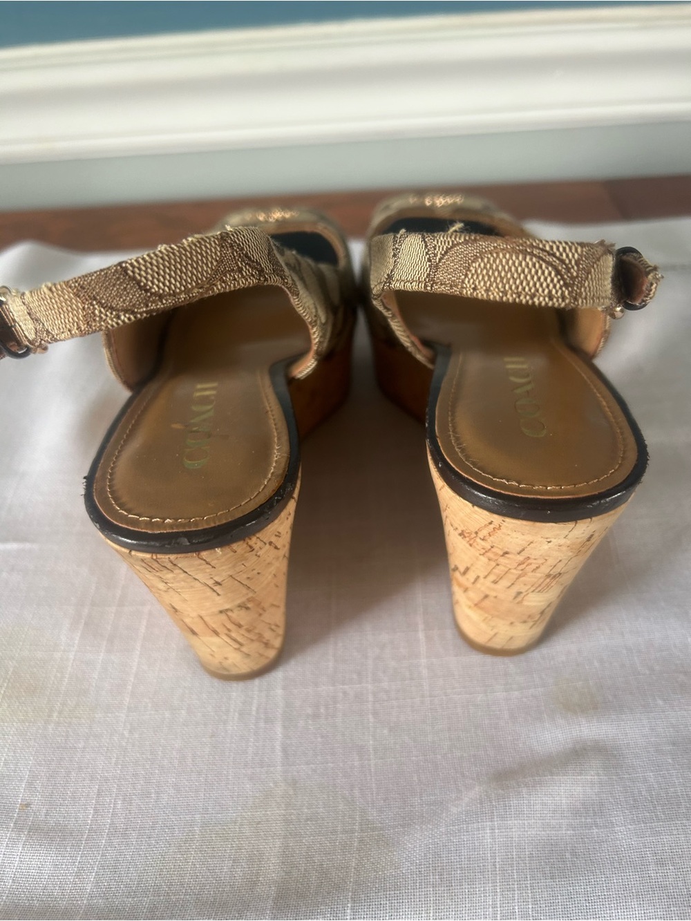 Coach Ferry Signature Platform Wedge Sandal - Picture 7 of 7
